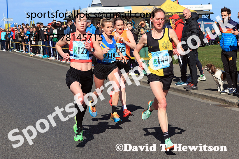 Senior womens Northern 6 Stage Road Relay, 2025 Northern 12 and 6 Stage Road Relays and Junior 5k, Redcar. Photo: David T. Hewitson/Sports for All Pics
